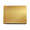 Gold Chinese Pattern Print Bifold Wallet