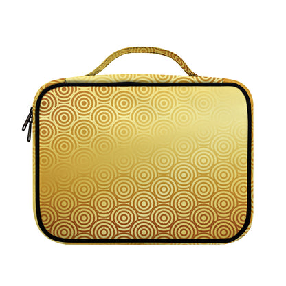 Gold Chinese Pattern Print Briefcase Bible Bag