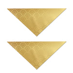Gold Chinese Pattern Print Dog Bandana