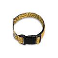 Gold Chinese Pattern Print Dog Collar