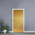 Gold Chinese Pattern Print Door Sticker