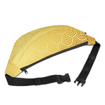Gold Chinese Pattern Print Fanny Pack