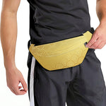 Gold Chinese Pattern Print Fanny Pack