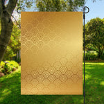 Gold Chinese Pattern Print Garden Flag