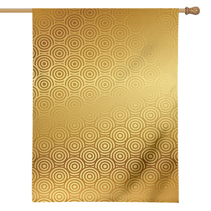 Gold Chinese Pattern Print House Flag
