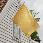 Gold Chinese Pattern Print House Flag