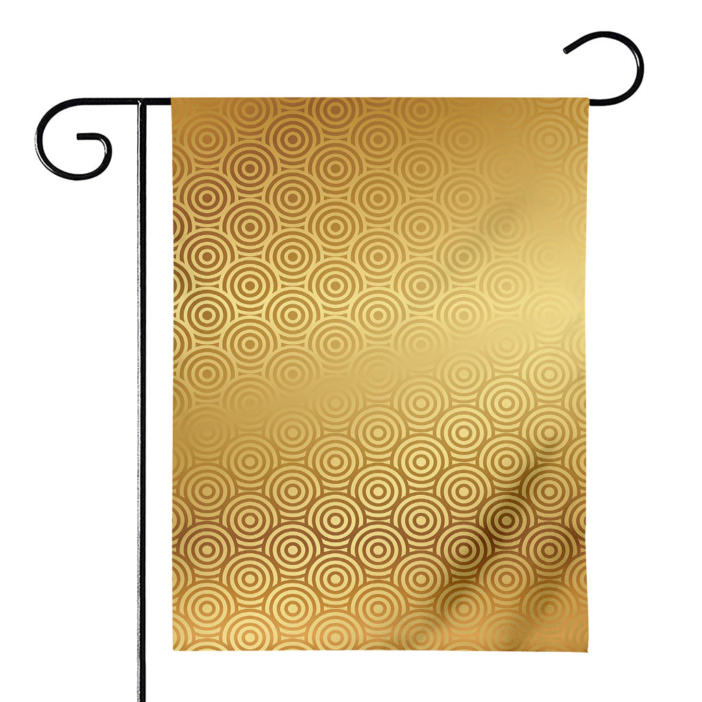 Gold Chinese Pattern Print House Flag