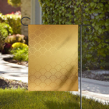Gold Chinese Pattern Print House Flag