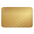 Gold Chinese Pattern Print Indoor Door Mat