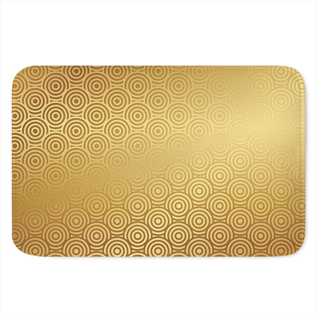 Gold Chinese Pattern Print Indoor Door Mat