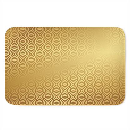 Gold Chinese Pattern Print Indoor Door Mat