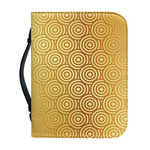 Gold Chinese Pattern Print Leather Bible Cover