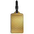 Gold Chinese Pattern Print Luggage Tag