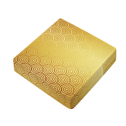 Gold Chinese Pattern Print Outdoor Seat Cushion Cover