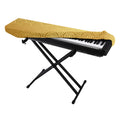 Gold Chinese Pattern Print Piano Keyboard Cover