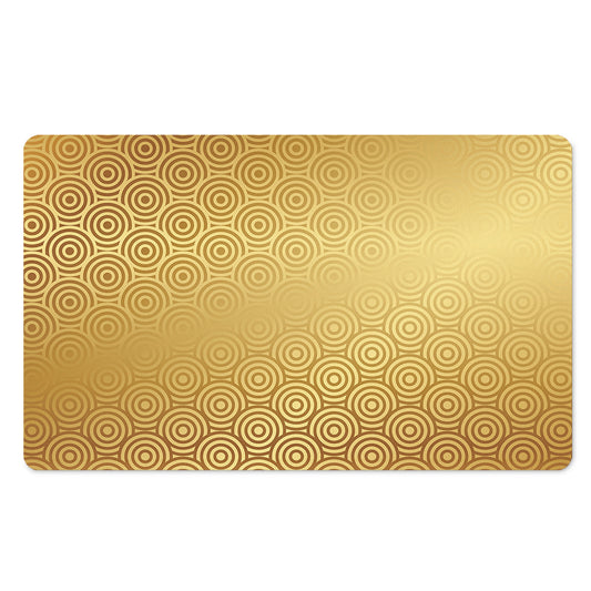 Gold Chinese Pattern Print Polyester Doormat