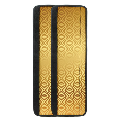 Gold Chinese Pattern Print Refrigerator Handle Covers