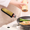 Gold Chinese Pattern Print Skillet Handle Cover
