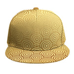 Gold Chinese Pattern Print Snapback Cap