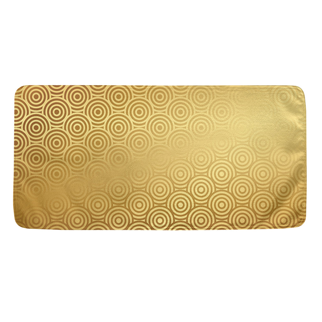 Gold Chinese Pattern Print Towel
