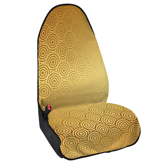 Gold Chinese Pattern Print Waterproof Car Seat Cover