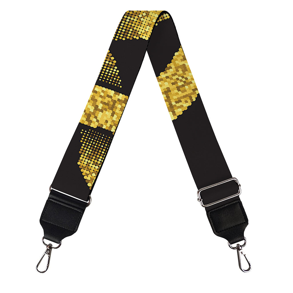 Gold Circle Celtic Knot Symbol Print Bag Strap