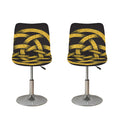 Gold Circle Celtic Knot Symbol Print Bar Stool Covers