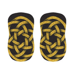 Gold Circle Celtic Knot Symbol Print Bar Stool Covers