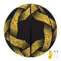 Gold Circle Celtic Knot Symbol Print Basketball