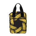 Gold Circle Celtic Knot Symbol Print Bible Tote Bag