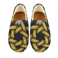 Gold Circle Celtic Knot Symbol Print Casual Shoes