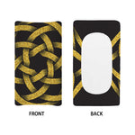 Gold Circle Celtic Knot Symbol Print Changing Pad Cover