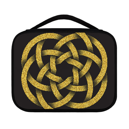 Gold Circle Celtic Knot Symbol Print Classic Bible Case