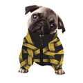 Gold Circle Celtic Knot Symbol Print Dog Zip Up Jacket