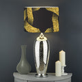 Gold Circle Celtic Knot Symbol Print Drum Lamp Shade