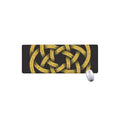 Gold Circle Celtic Knot Symbol Print Extended Mouse Pad