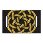 Gold Circle Celtic Knot Symbol Print Golf Cart Seat Cover