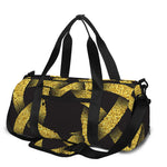 Gold Circle Celtic Knot Symbol Print Gym Bag