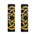 Gold Circle Celtic Knot Symbol Print Handle Covers