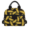 Gold Circle Celtic Knot Symbol Print Insulated Lunch Bag