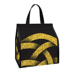 Gold Circle Celtic Knot Symbol Print Insulated Lunch Tote