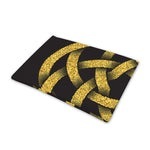 Gold Circle Celtic Knot Symbol Print Pet Cooling Mat Cover