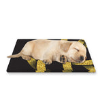 Gold Circle Celtic Knot Symbol Print Pet Cooling Mat Cover
