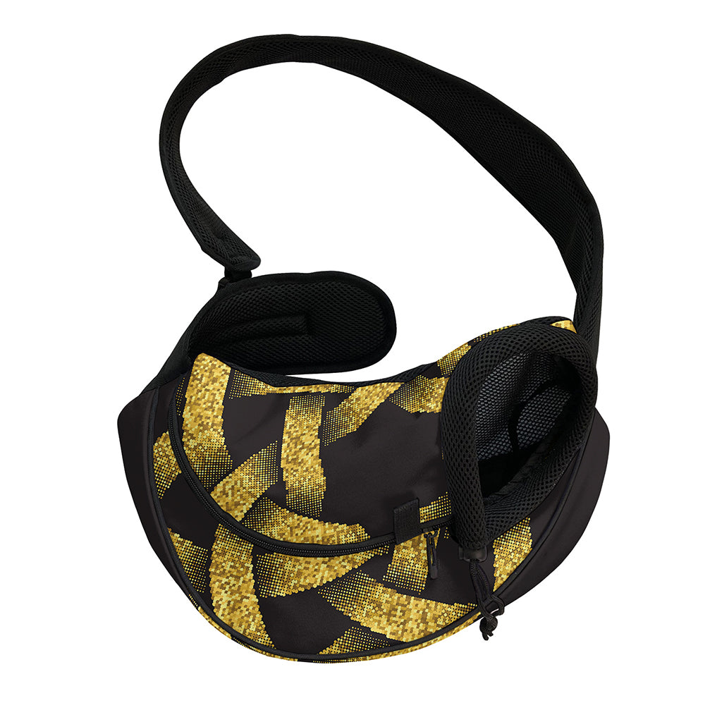 Gold Circle Celtic Knot Symbol Print Pet Sling Carrier