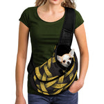Gold Circle Celtic Knot Symbol Print Pet Sling Carrier