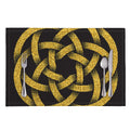 Gold Circle Celtic Knot Symbol Print Placemat
