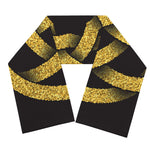 Gold Circle Celtic Knot Symbol Print Scarf