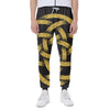 Gold Circle Celtic Knot Symbol Print Scuba Joggers