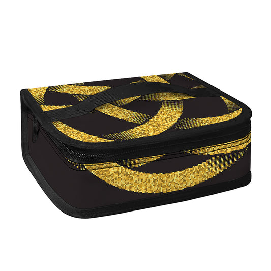 Gold Circle Celtic Knot Symbol Print Small Lunch Bag