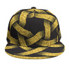 Gold Circle Celtic Knot Symbol Print Snapback Cap